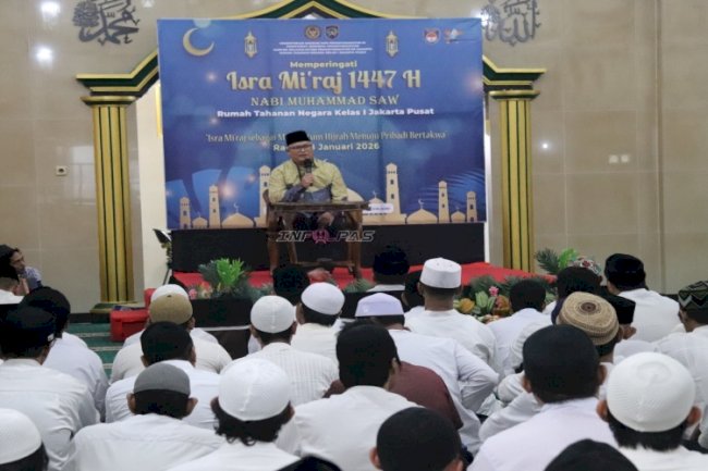 Rutan Jakarta Pusat Jadikan Momentum Isra Mikraj Menuju Pribadi Bertakwa