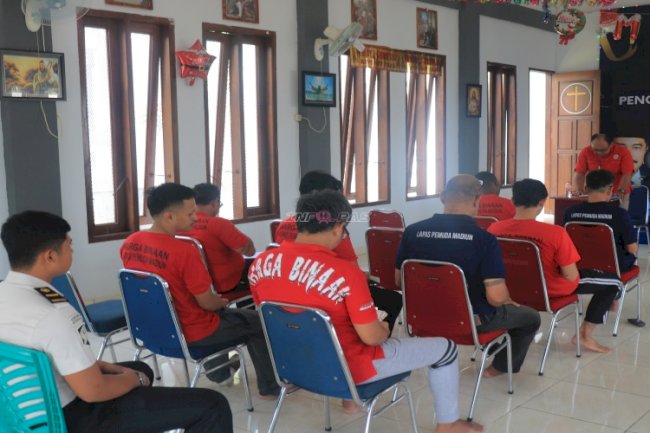Pembinaan Rohani Kristen dan Katolik, Lapas Pemuda Madiun Perkuat Iman Warga Binaan