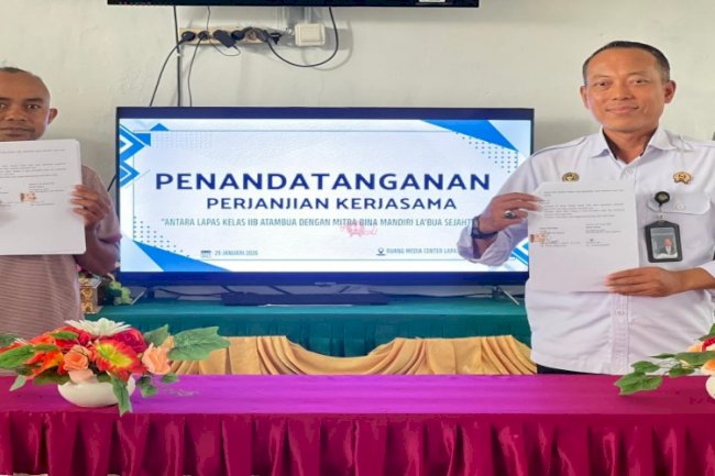 Teken PKS, Lapas Atambua dan UMKM Lokal Kolaborasi Latih Warga Binaan Jadi Wirausaha