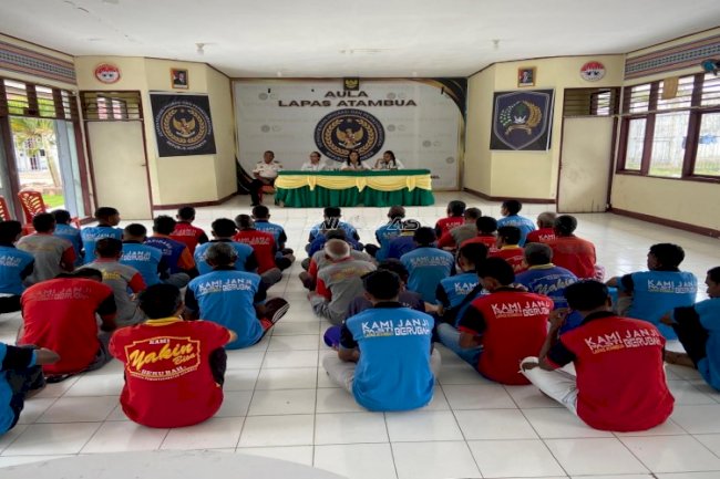 Tingkatkan Kesadaran Hukum, Lapas Atambua Gelar Penyuluhan KDRT dan Pengeroyokan