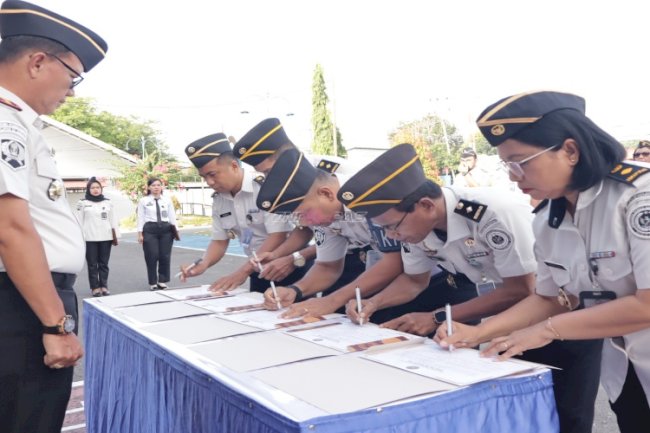 Tandatangani Komitmen Bersama, Lapas Ambon Siap Bangun Zona Integritas menuju WBBM