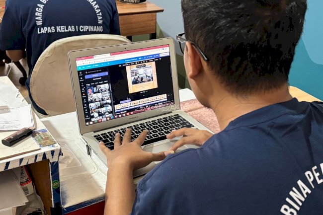 Pembinaan Kemandirian Berbasis Digital, Lapas Cipinang Latih Warga Binaan Editing Konten