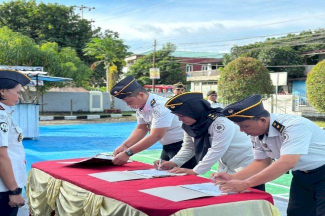 Bapas Ambon Tegaskan Pakta Integritas dan Komitmen Bersama menuju WBK/WBBM