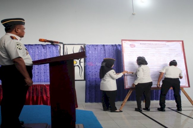 Lapas Piru Teken Komitmen Bersama Pembangunan ZI Menuju WBK/WBBM 2026