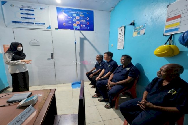 Lapas Tual Gelar Layanan Posyandu Berkala bagi Warga Binaan Lansia