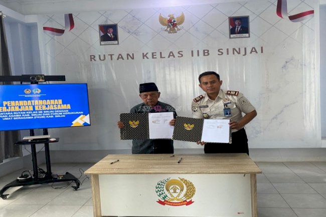 Perkuat Sinergi Pembinaan Warga Binaan, Rutan Sinjai  Sepakati PKS dengan Kemenag dan FKUB Kab. Sinjai