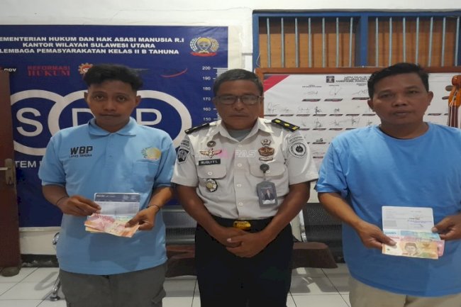 Lapas Tahuna Salurkan Premi Bidang Barbershop bagi Warga Binaan 