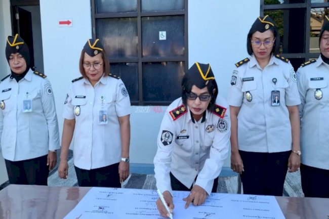 Lapas Perempuan Ambon Teken Komitmen Bersama Pembangunan ZI menuju WBK dan WBBM