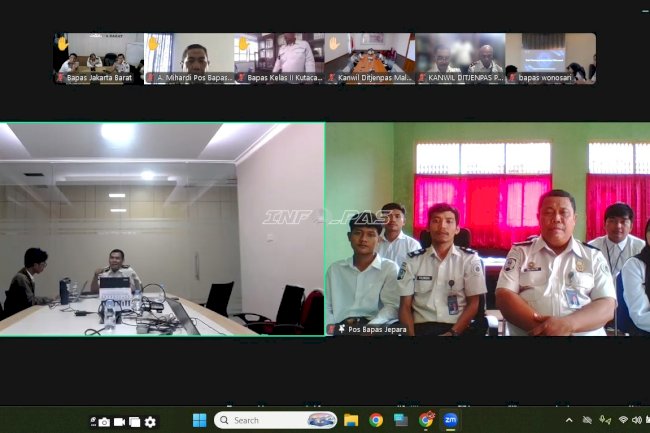 Dukung Akuntabilitas Pelaporan, PK Pos Bapas Jepara Ikuti Sosialisasi Bimkemas