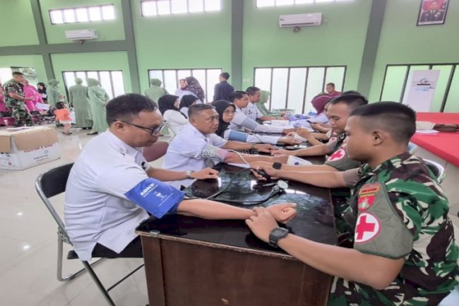 Rutan Kandangan Tebar Kepedulian lewat Donor Darah di HUT Ke-80 Persit 