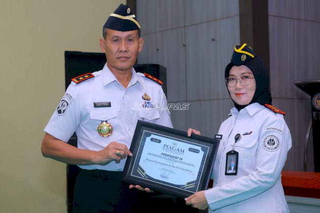 Rutan Perempuan Surabaya Raih Peringkat III Pelaporan Program Akselerasi se-Jatim