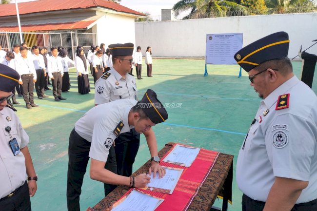 Lapas Labuhan Bilik Deklarasikan Perang Terhadap Korupsi lewat Pencanangan Zona Integritas