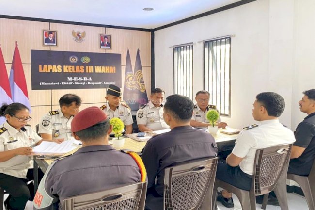 Tingkatkan Kinerja Tahun 2026, Lapas Wahai Gelar Asesmen Tim Pembangunan ZI