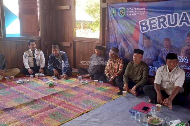 PK Bapas Tanjungpandan Hadiri Beruah Massal Desa Perawas, Perkuat Reintegrasi Sosial Klien Pemasyarakatan