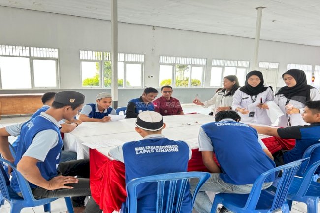 Pengajaran Matematika Dasar Jadi Program Pembinaan Kepribadian di Lapas Tanjung