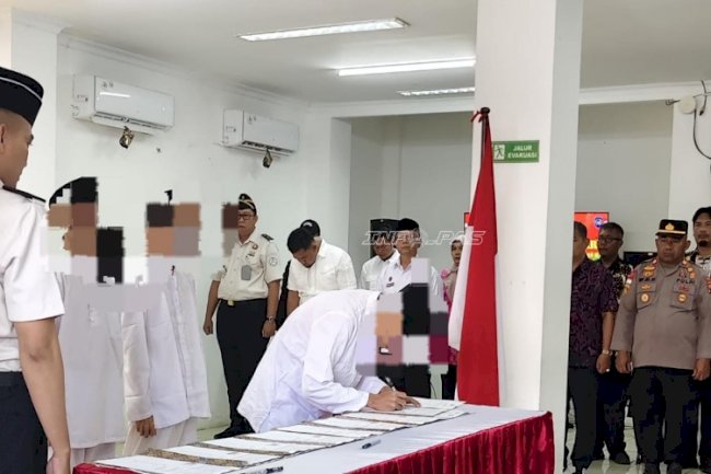 Delapan Napiter Lapas Pasir Putih Nusakambangan Ikrar Setia NKRI 