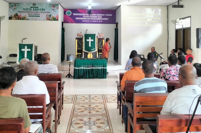 Lapas Ambon dan Kanwil Kemenag Prov. Maluku Gelar Ibadah dan Penyuluhan bagi Warga Binaan