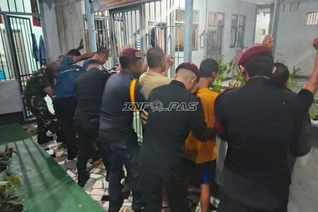 Sinergi Tanpa Batas, Lapas Wahai Gandeng Koramil Gelar Sidak Blok Hunian Jelang Ramadan 2026