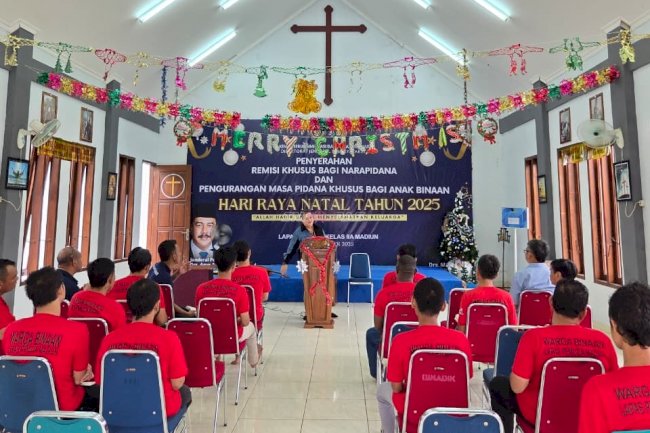 Lapas Pemuda Madiun Gandeng Yayasan Pondok Kasih Kota Surabaya Gelar Pembinaan Agama Kristen dan Katolik