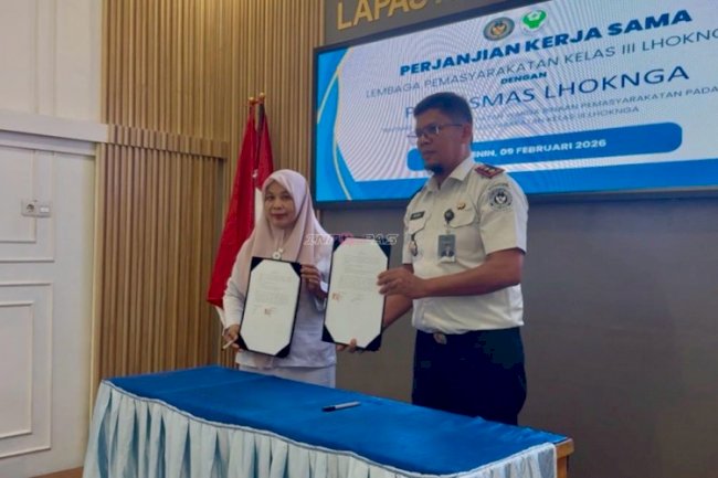 Lapas Lhoknga dan Puskesmas Lhoknga Sepakati PKS Layanan Kesehatan Warga Binaan 