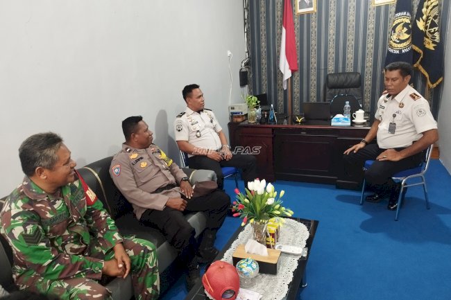 Jelang Ramadan, Lapas Namlea Perkuat Koordinasi Pengamanan dengan TNI–Polri