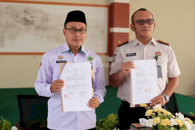 Rutan Rantau—Kemenag Tapin Perpanjang MoU, Lanjutkan Sinergi Pembinaan Spiritual Warga Binaan