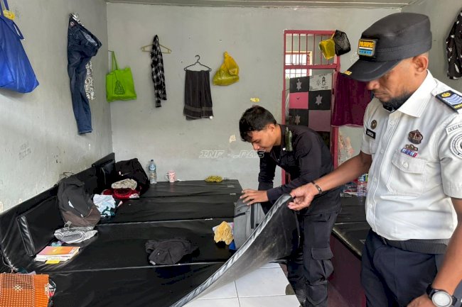 Lapas Tual Gelar Razia Rutin Blok Hunian, Pertegas Komitmen Kamtib dan Zero Halinar