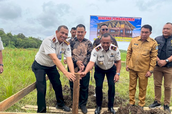 Tancap Tiang Pertama Griya Abhipraya Bapas Pontianak, Kanwil Ditjenpas Kalbar Dukung Reintegrasi Klien