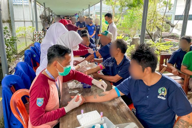 200 Warga Binaan Lapas Narkotika Karang Intan Jalani VCT HIV, IMS, dan Hepatitis C