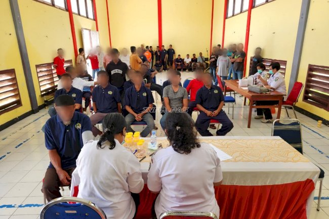 Cegah Penyakit Menular, Lapas Tual Gelar Skrining Kesehatan Massal Warga Binaan