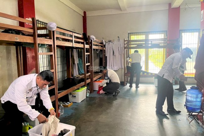 Deteksi Dini Gangguan Kamtib, LPKA Martapura Razia Kamar Hunian