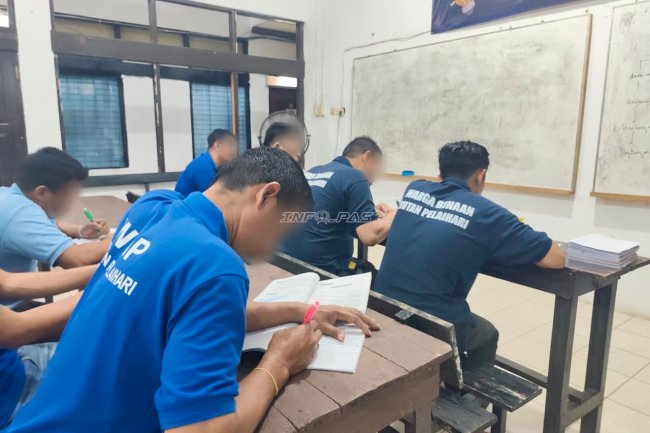 Tidak Ada Kata Terlambat, Warga Binaan Rutan Pelaihari Ikut Paket A–C