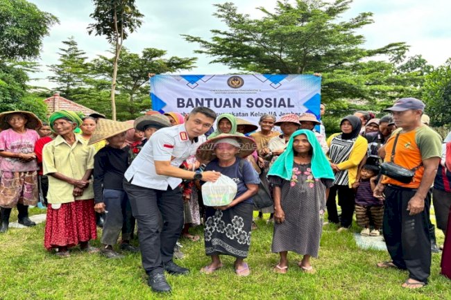 Wujud Kepedulian Sosial, Lapas Jember Salurkan Bantuan Sosial kepada Masyarakat