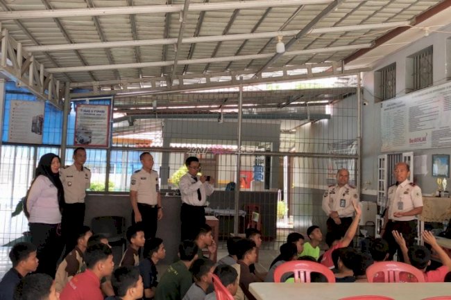 Kunjungan Perdana ke LPKA Pangkalpinang, Plt. Kakanwil Ditjenpas Kep. Babel Semangati Anak Binaan 