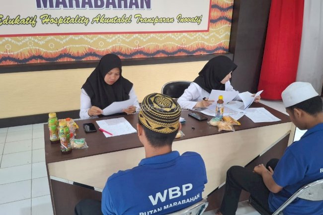 Rutan Marabahan Gandeng Bapas Banjarmasin Laksanakan Litmas 20 Warga Binaan