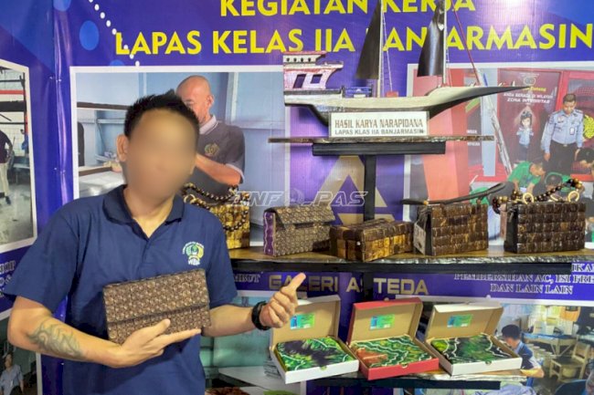 Lapas Banjarmasin Kembangkan Kerajinan Batok Kelapa, Bekali Warga Binaan Keterampilan Usaha