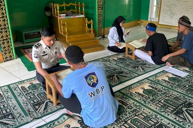 Lapas Tahuna Gelar Pengajian dan Baca Tulis Al-Qur’an Rutin bagi Warga Binaan