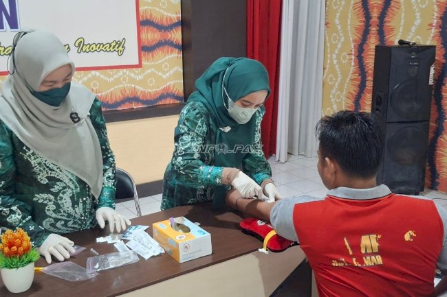 Deteksi Dini Hepatitis, Rutan Marabahan Lakukan Tes VL bagi Warga Binaan
