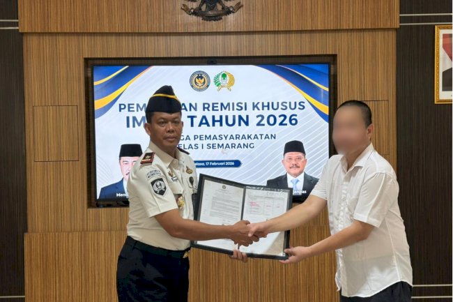Imlek Penuh Harapan, Kanwil Ditjenpas Jateng Beri Remisi bagi 5 Narapidana