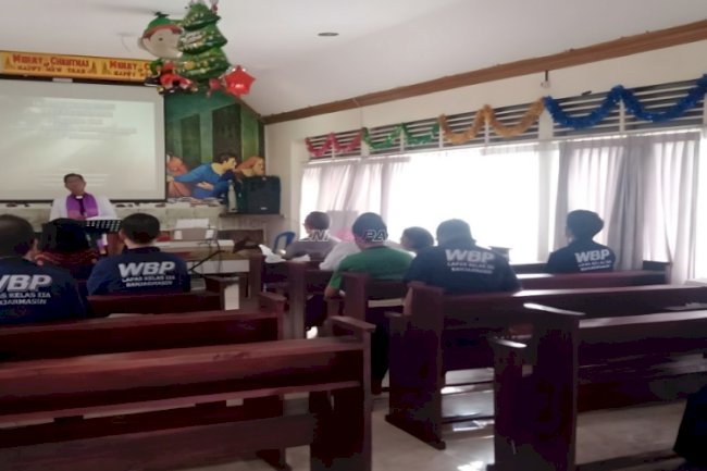 Warga Binaan Lapas Banjarmasin Jalani Ibadah bersama Gereja Protestan Indonesia Barat