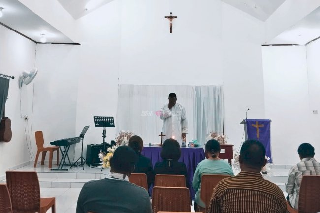 Empat Warga Binaan Katolik di Lapas Perempuan Manokwari Jalani Misa Rabu Abu 