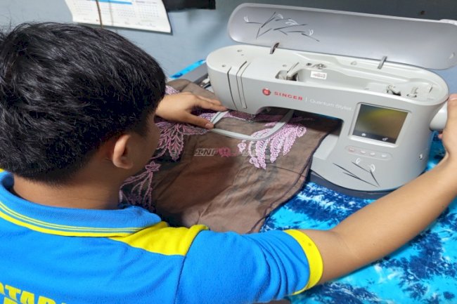 Lapas Kotabaru Kembangkan Bordir Motif Sasirangan dan Produksi Keripik Pisang