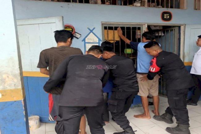 Perkuat Keamanan Jelang Ramadan, Rutan Marabahan Gelar Penggeledahan Kamar Hunian