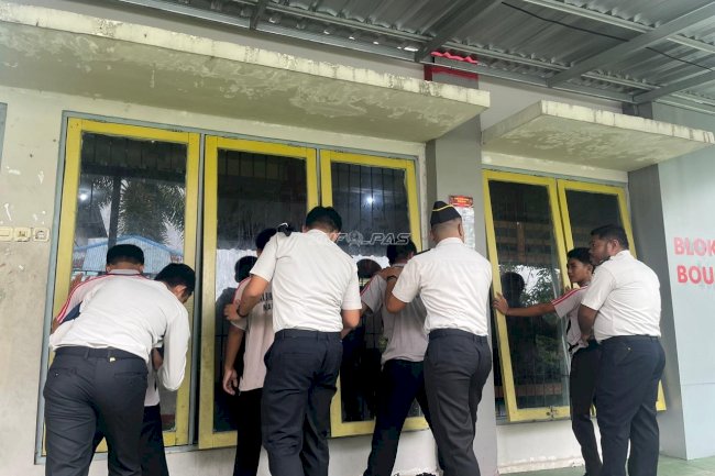 Pastikan Lingkungan Bersih Halinar, LPKA Martapura Razia Blok Bougenvile