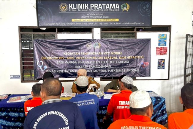 Rutan Pelaihari Perkuat Deteksi Dini Penyakit Lewat Posbindu dan VCT Mobile