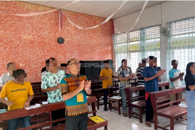 Bangun Mental dan Spiritual Warga Binaan, Lapas Tolitoli Gelar Pembinaan Berkelanjutan