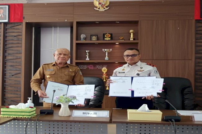 Bapas Fakfak Sepakati PKS dengan Pemkab Kaimana serta Resmikan Pos Bapas dan Pokmas Lipas