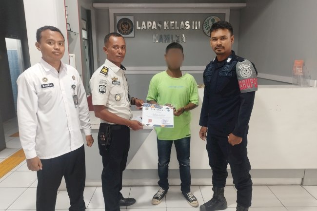Siap Berkarya, Lapas Namlea Bekali Warga Binaan PB Sertifikat Pengelasan