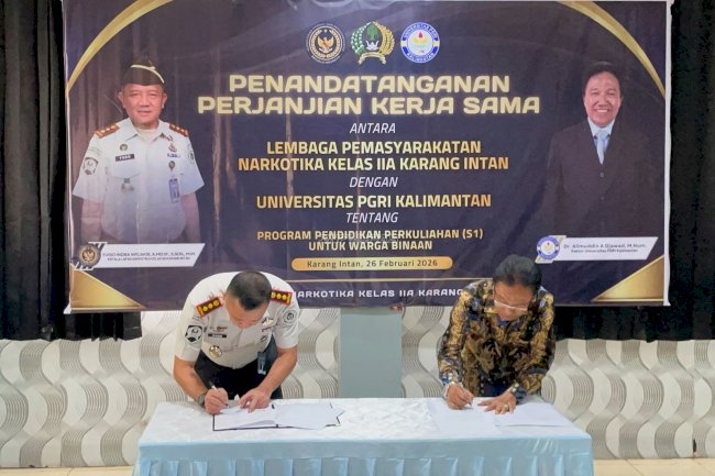 Cetak Sejarah, Lapas Narkotika Karang Intan Gandeng Universitas PGRI Kalimantan Hadirkan Program S1 untuk Warga Binaan