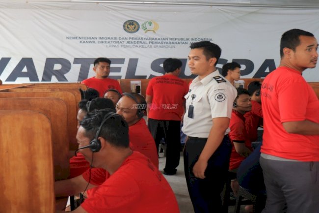 Pastikan Komunikasi Warga Binaan Terjaga, Lapas Pemuda Madiun Optimalkan Wartelsuspas